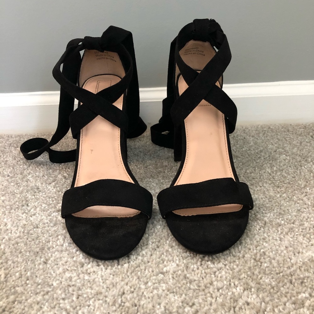 Forever 21, Suede Strap Heels, Size 8 Women’s.